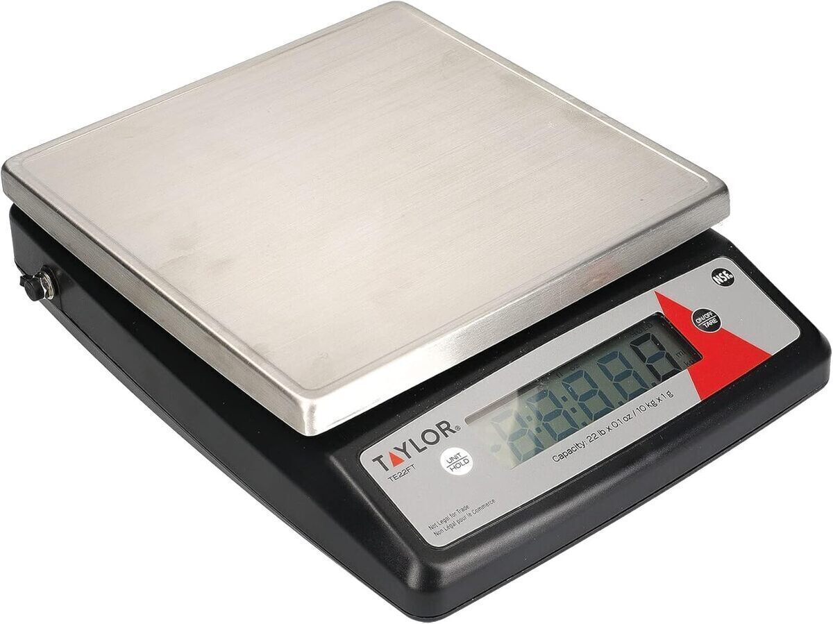 Test de la balance de cuisine Taylor Pro 10 kg en acier inoxydable