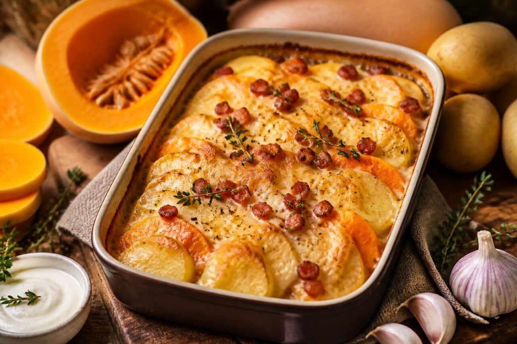 Recette gratin butternut et pommes de terre : délice d'automne