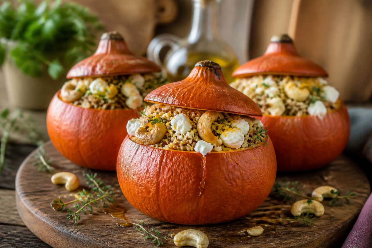 Recette de potimarron farci végétarien