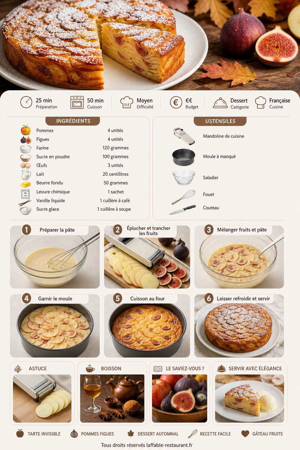 Fiche recette Recette d'invisible pommes-figues : un délice gourmand Fiche recette Recette d'invisible pommes-figues : un délice gourmand