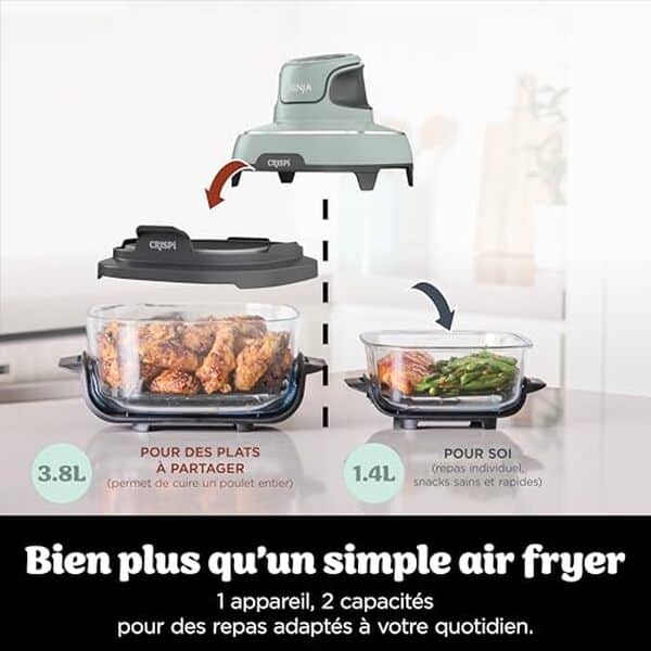 Découvrez notre test détaillé de la friteuse sans huile Ninja CRISPi 3 8L 1 700 W. Performances, avantages et inconvénients de ce modèle compact et performant. 
