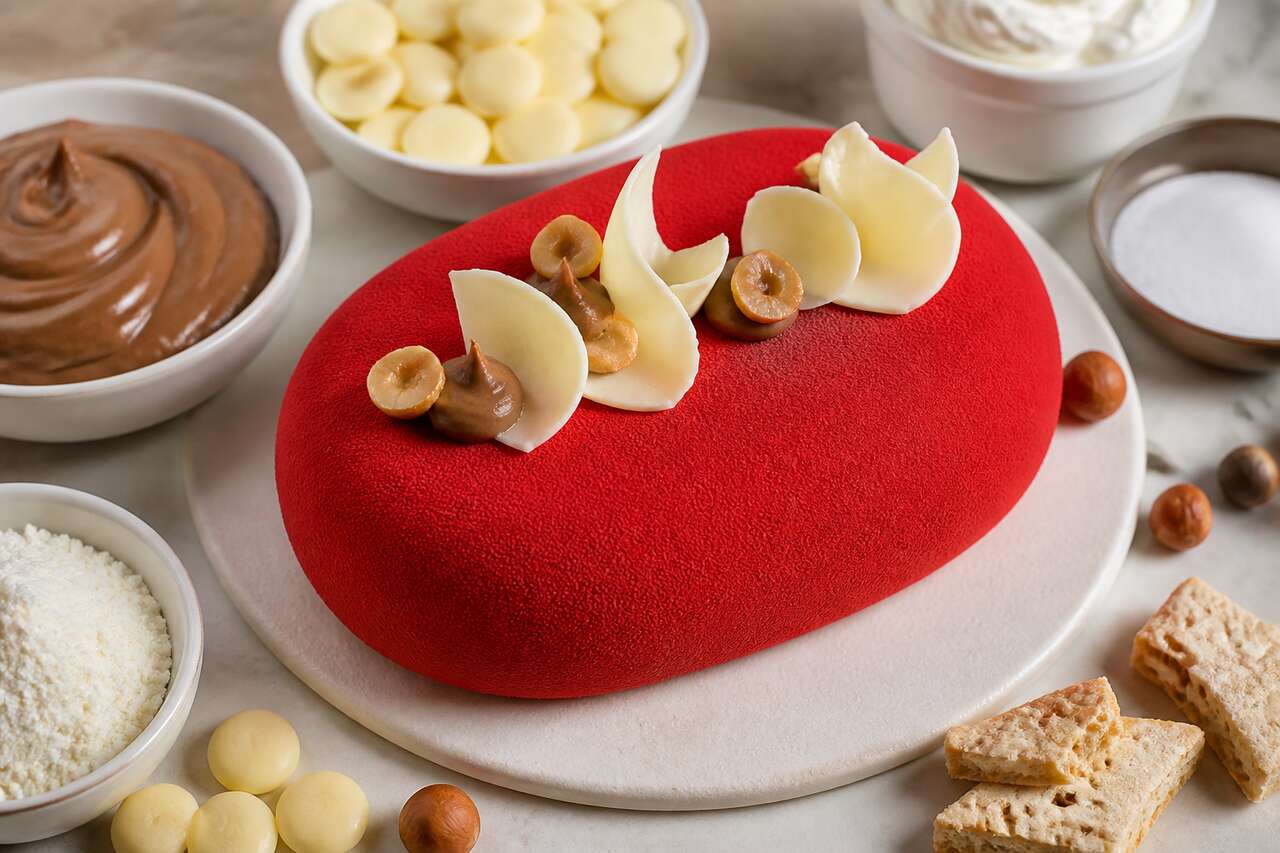 Recette d'entremets avec un effet velours parfait
