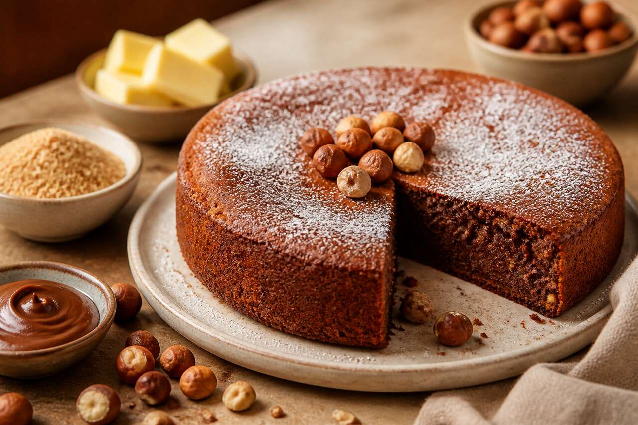Recette du moelleux aux noisettes fondant et gourmand