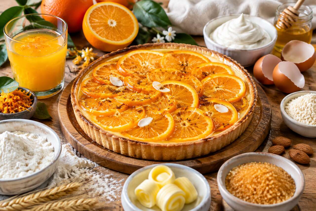 Tarte à l'orange : recette gourmande et saine