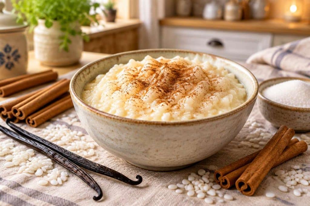 Riz au lait vanille et cannelle : recette gourmande et facile