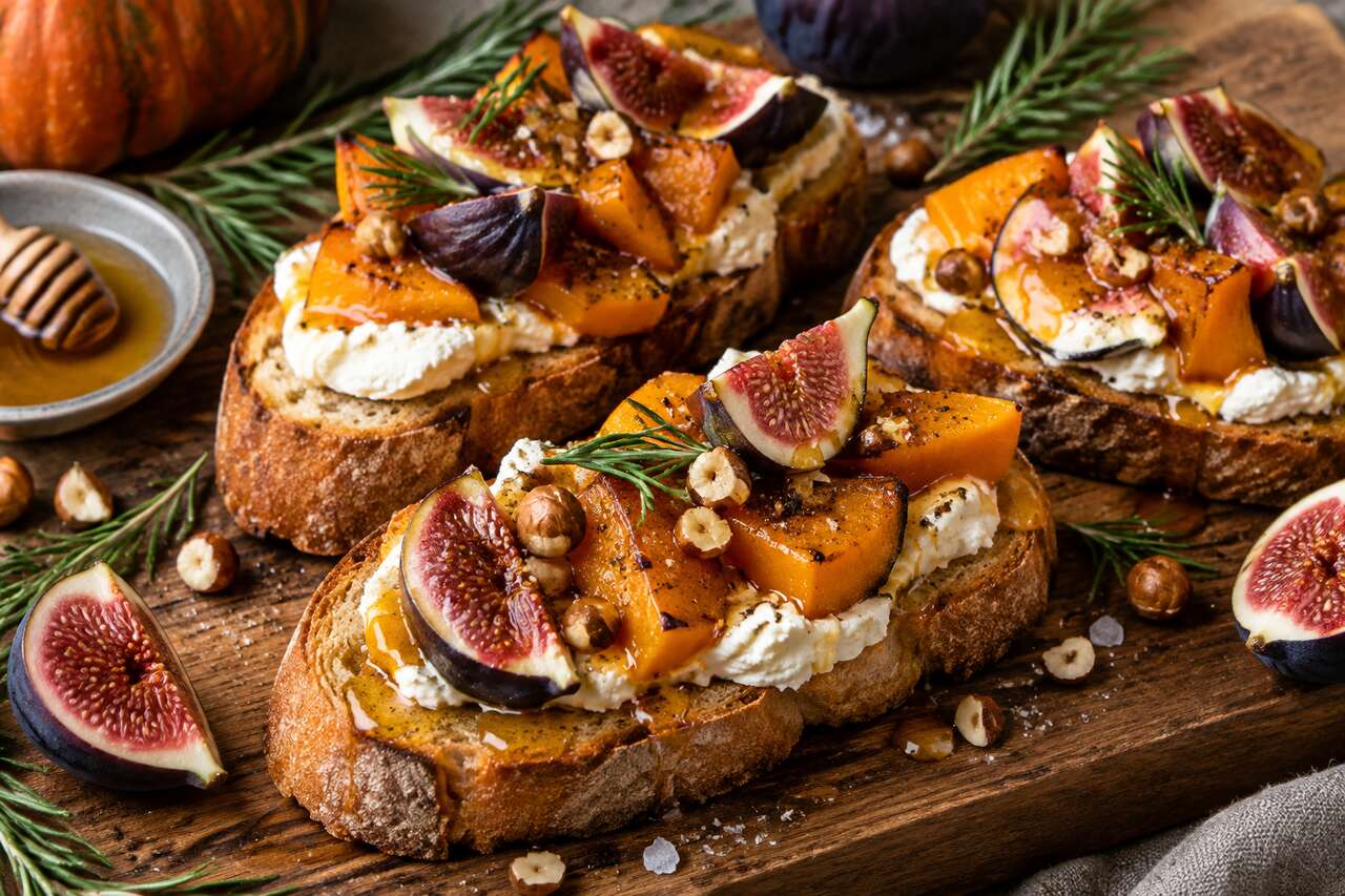 Recette de bruschettas d'automne