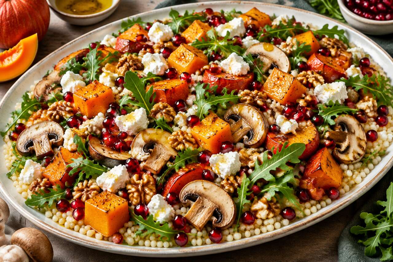 Recette salade d'automne au couscous perlé