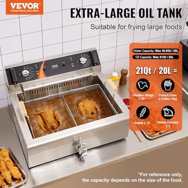 Découvrez notre test détaillé de la friteuse commerciale Vevor 2250 W. Capacité 20 L, acier inoxydable : performances, avantages et inconvénients pour les professionnels.
