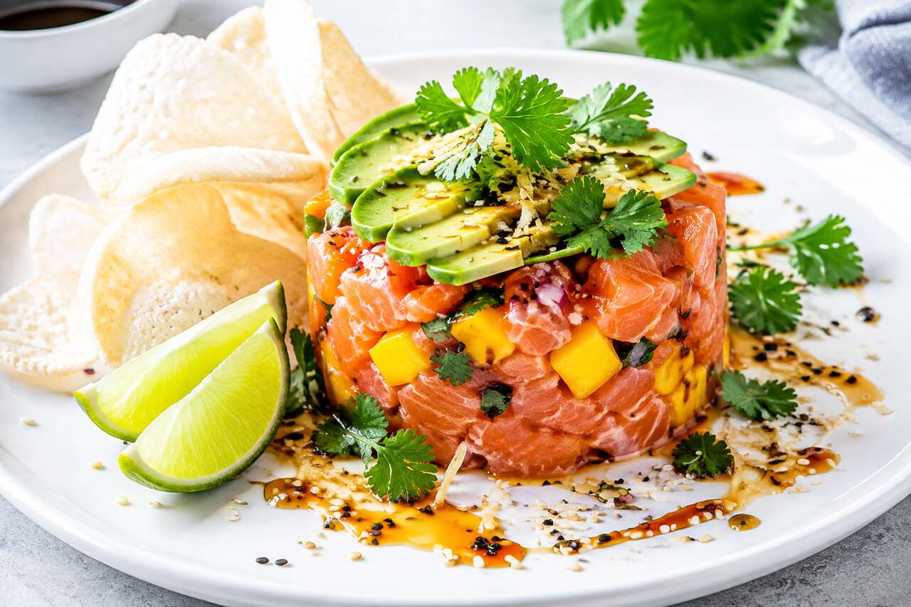 Tartare de saumon exotique : recette fraîche et savoureuse