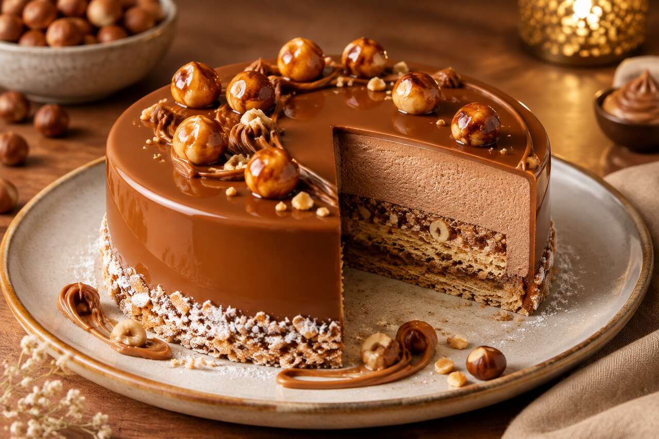Recette d'entremets praliné fondant et gourmand