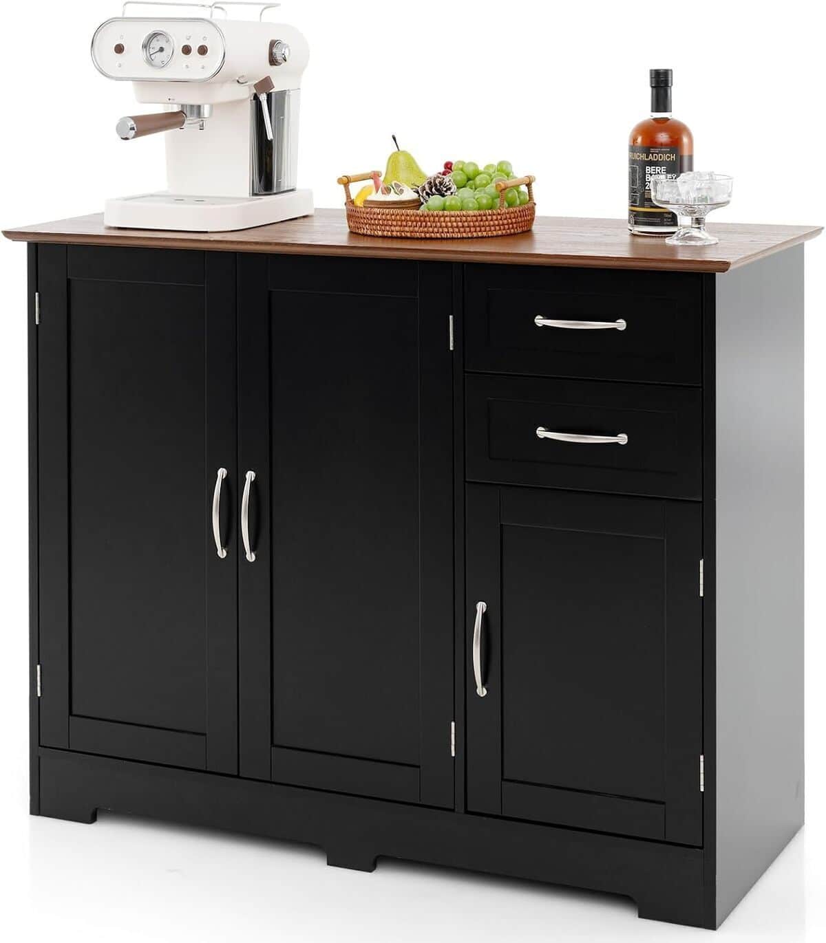 Test du buffet cuisine Costway : armoire pratique et élégante