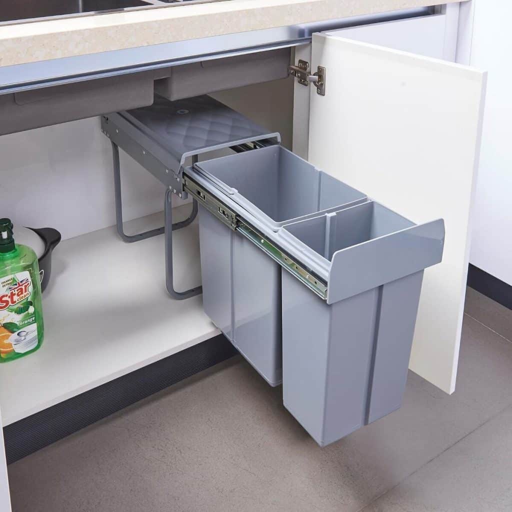 Test : poubelle encastrable [en.casa] avec système de tri coulissant
