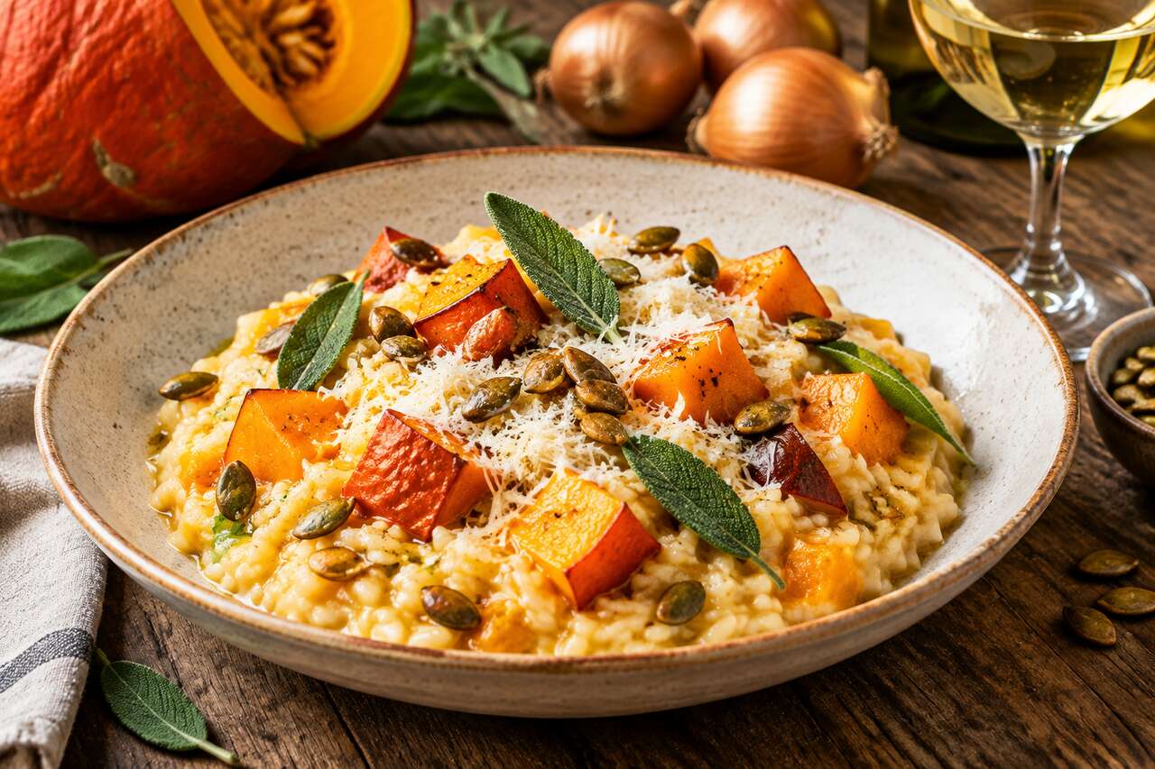 Risotto au potimarron : recette gourmande et saine