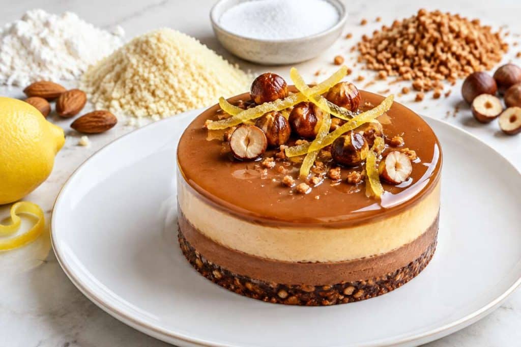 Recette d'entremets praliné et citron