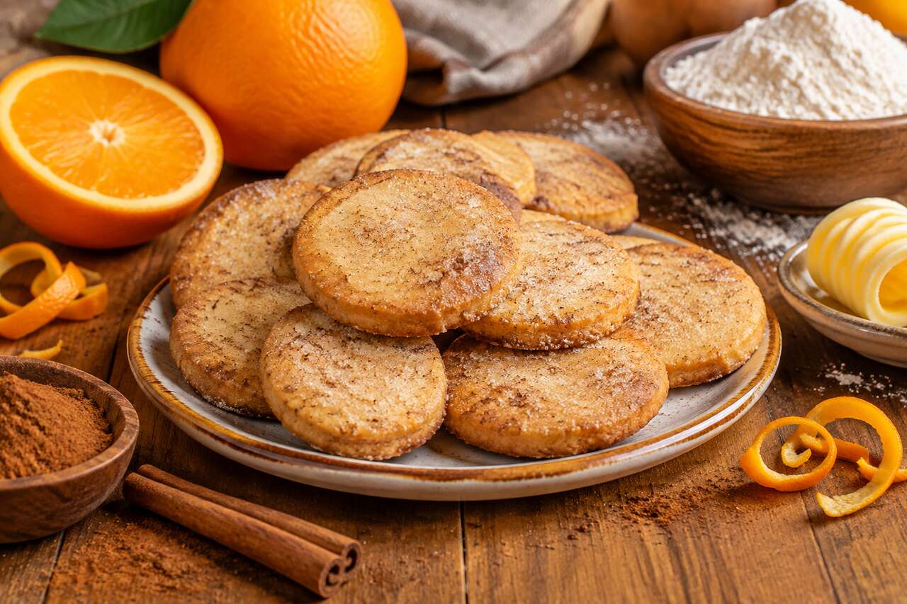 Recette de sablés à l'orange et à la cannelle