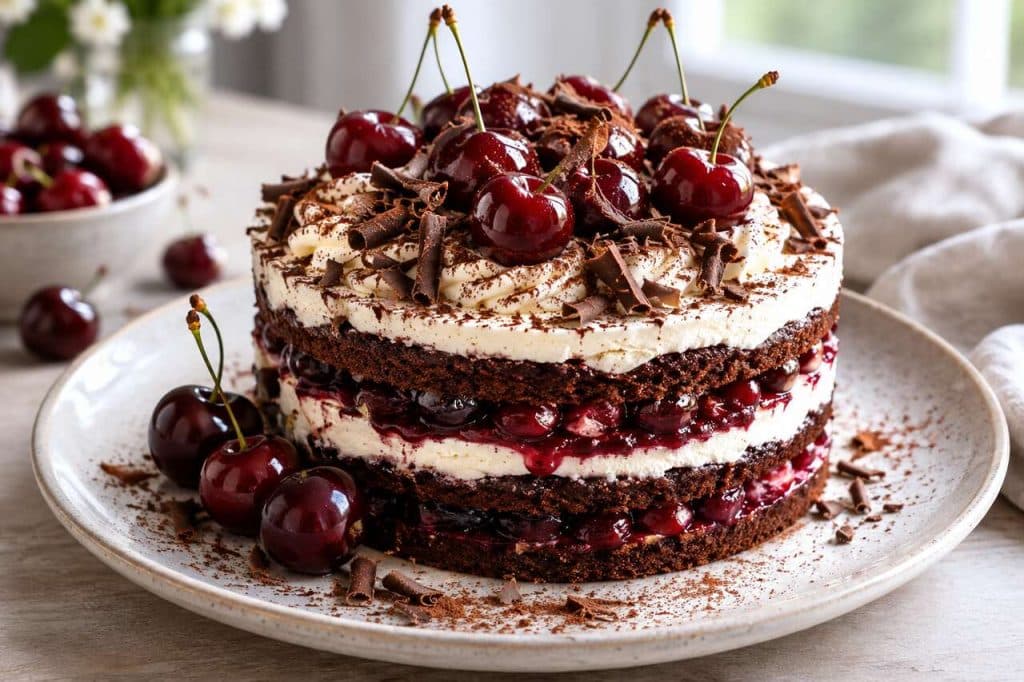 Recette d'entremets façon forêt-noire