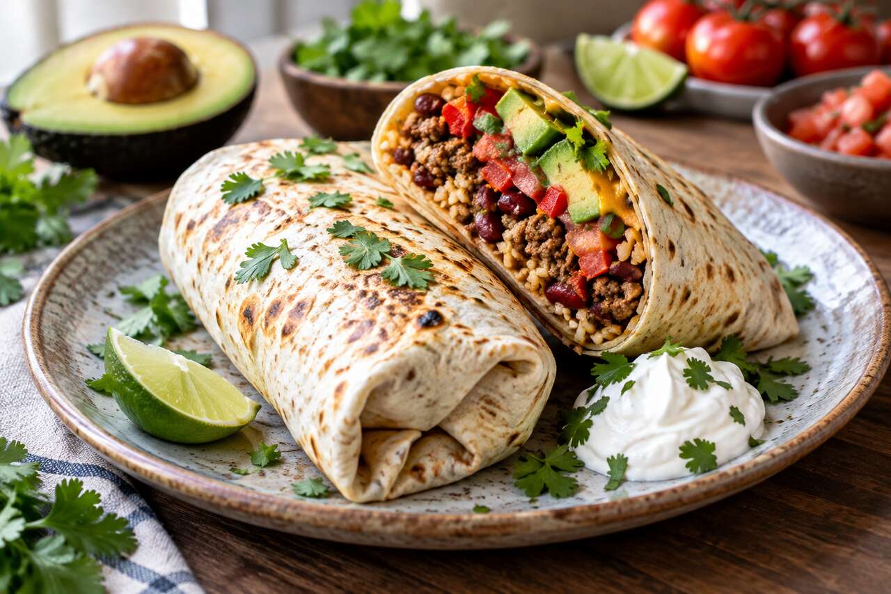 Recette de burritos mexicains maison