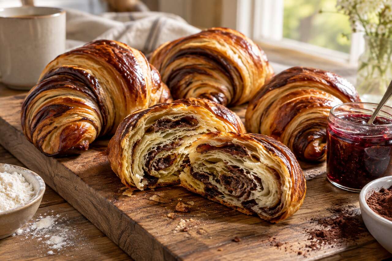 Recette croissants marbrés briochés : un délice maison