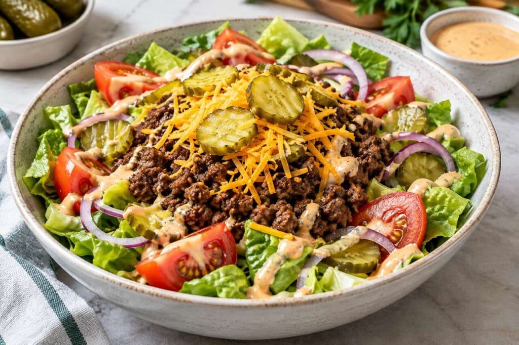 Salade Façon Burger : recette Savoureuse Et Saine