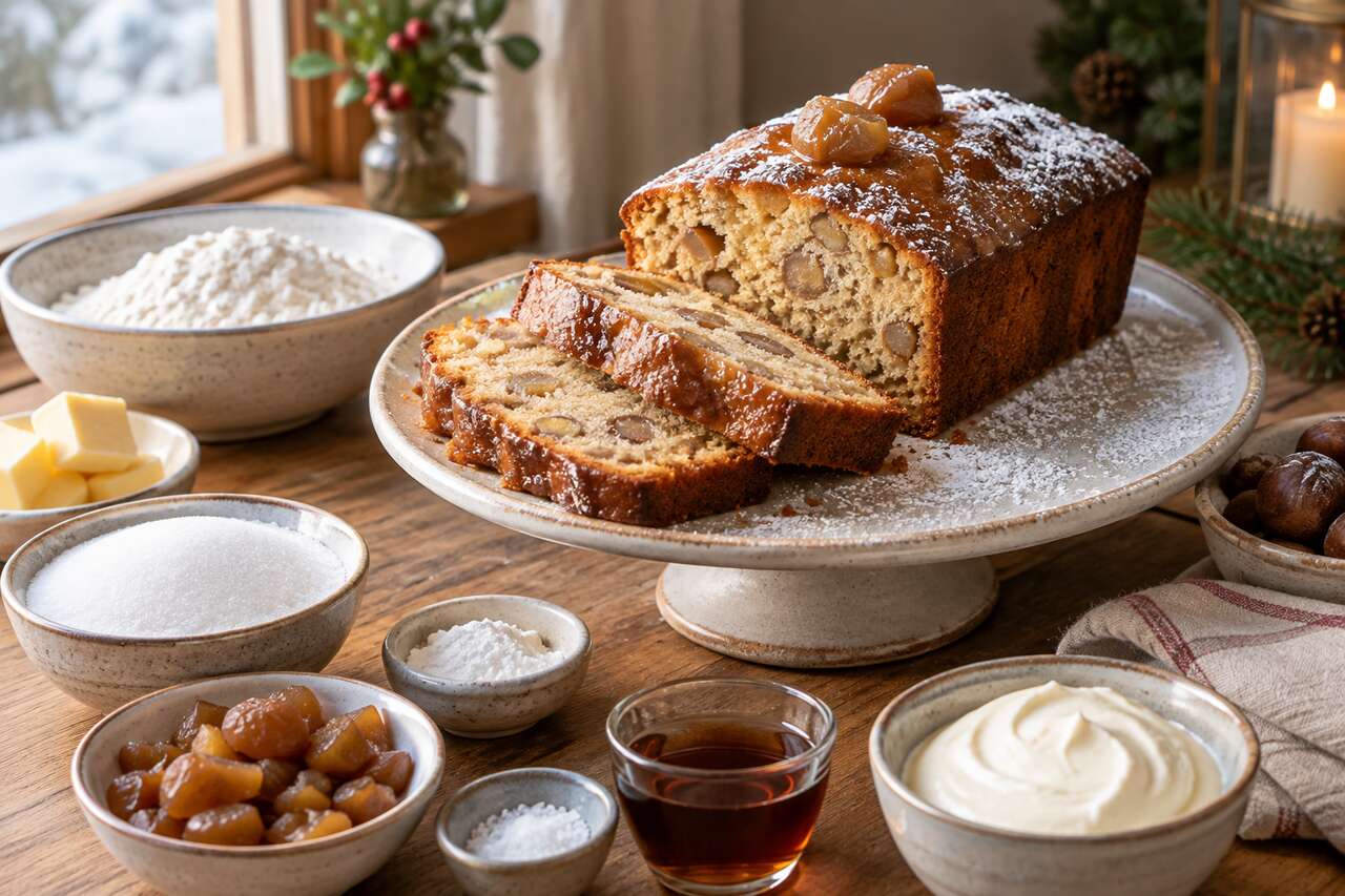 Recette du cake aux marrons glacés