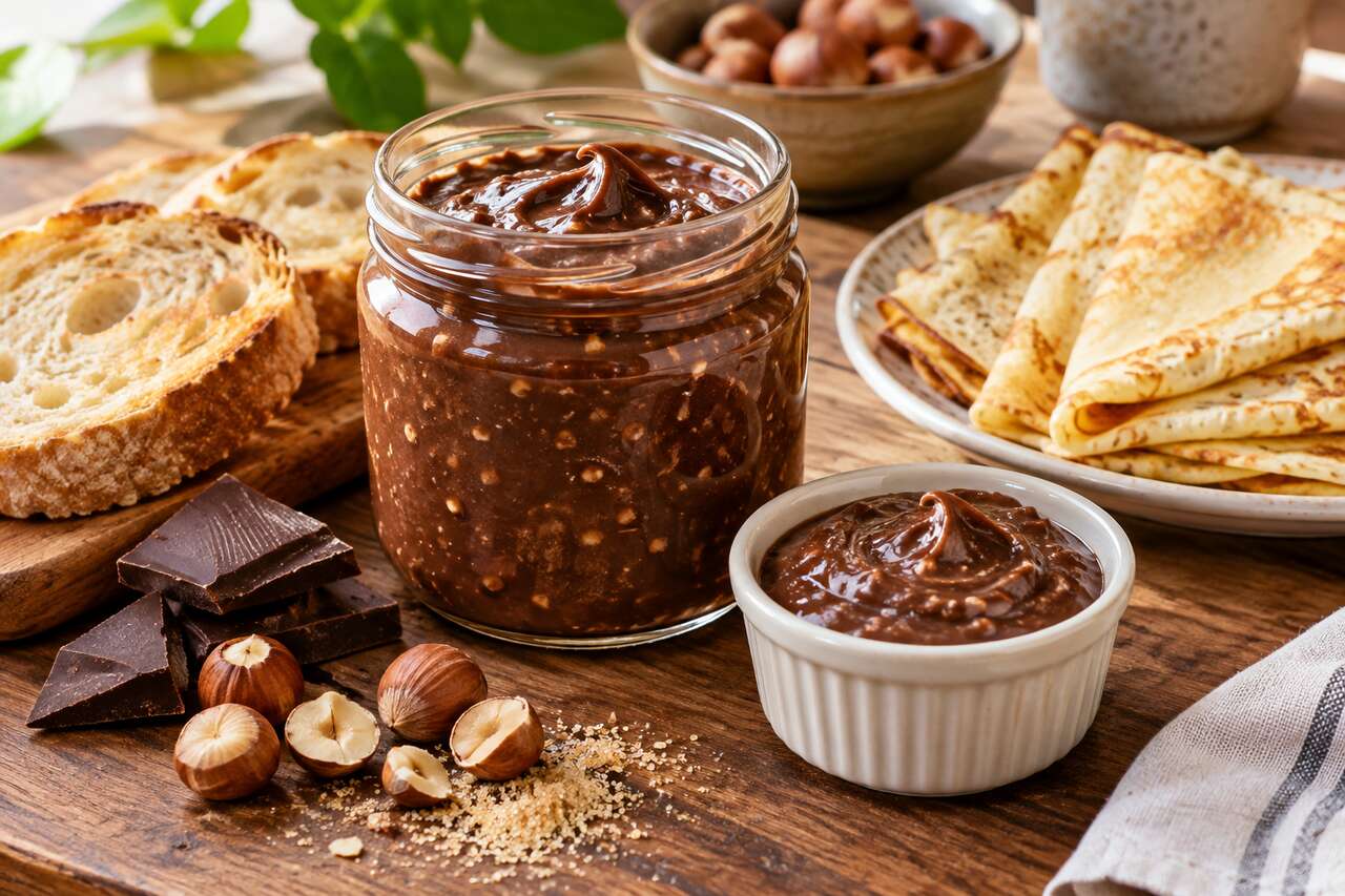Recette : pâte à tartiner crunchy maison