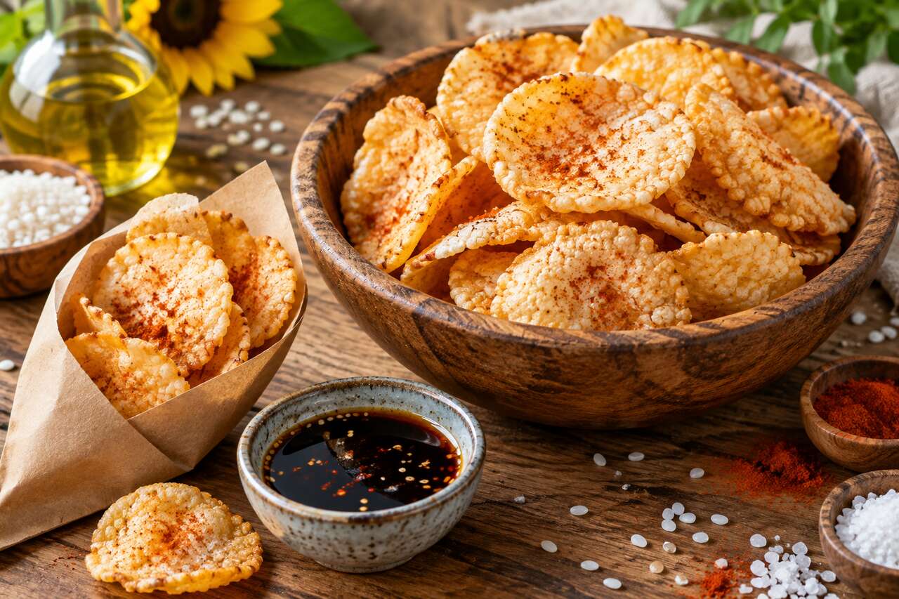 Recette facile de chips de riz maison