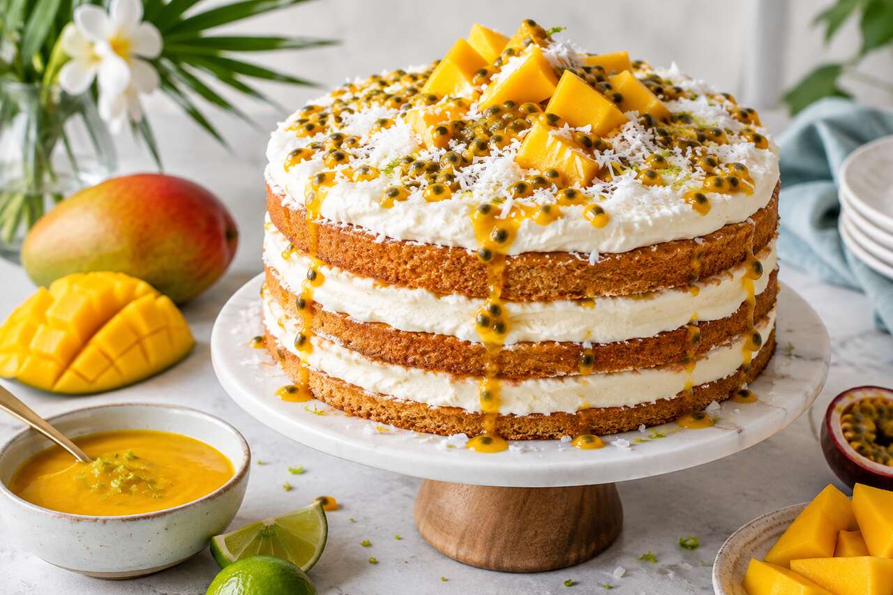 Recette du layer cake exotique