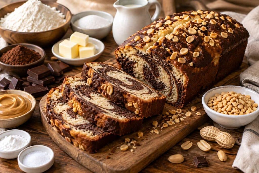 Recette de marbré choco-peanut facile et délicieux