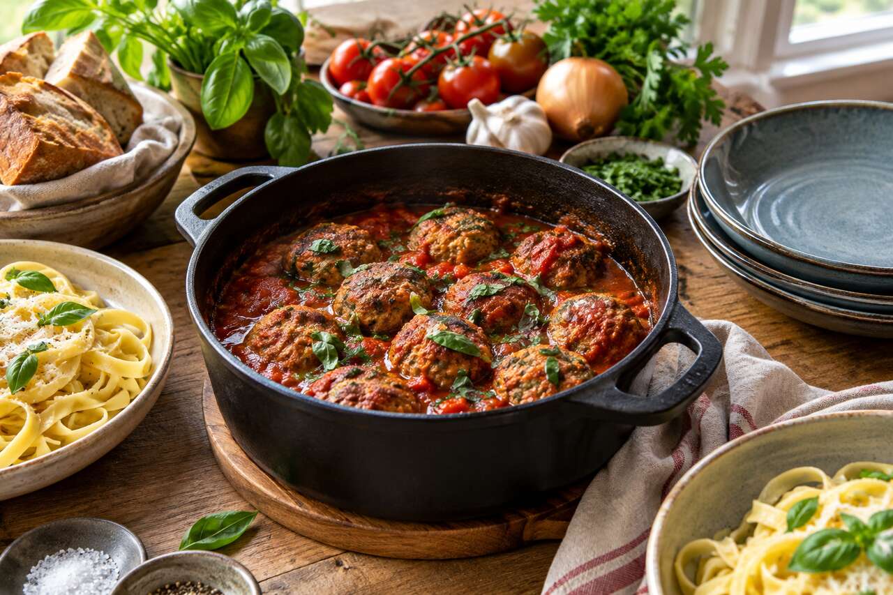 Recette de boulettes aux trois viandes