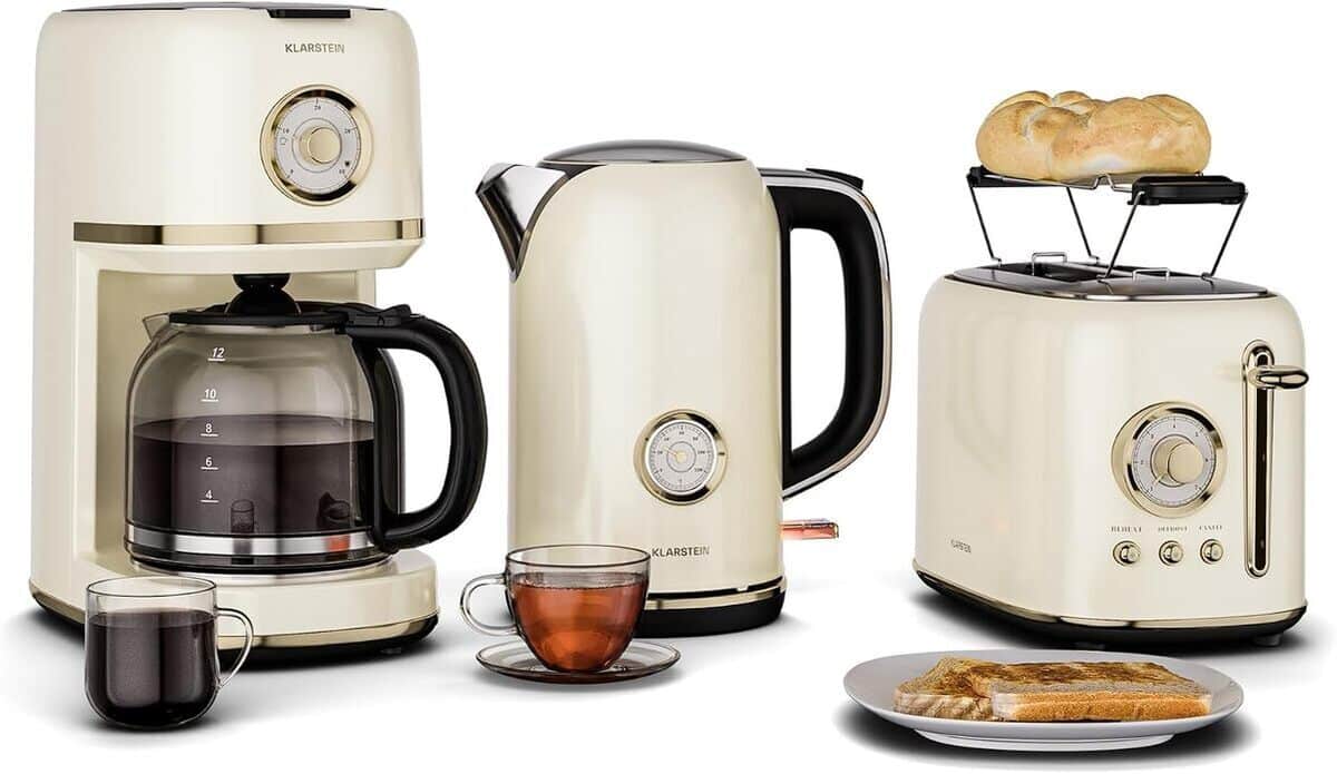 Test du Klarstein Victoria : set petit-déjeuner design rétro