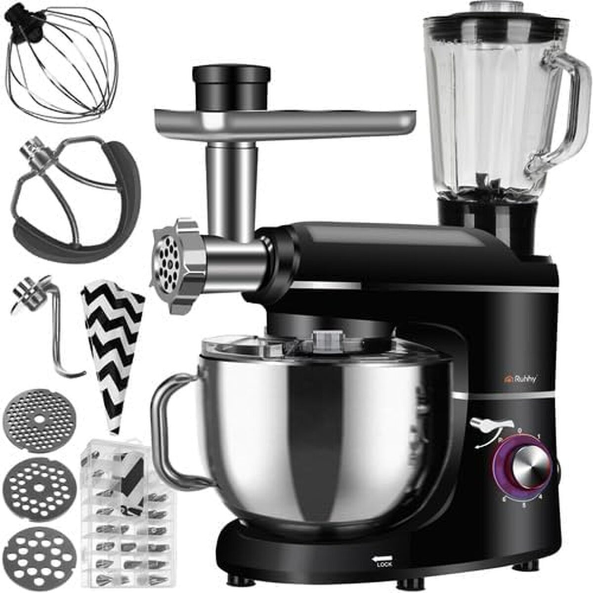 Test du robot culinaire Ruhhy 2200 W : performances et polyvalence