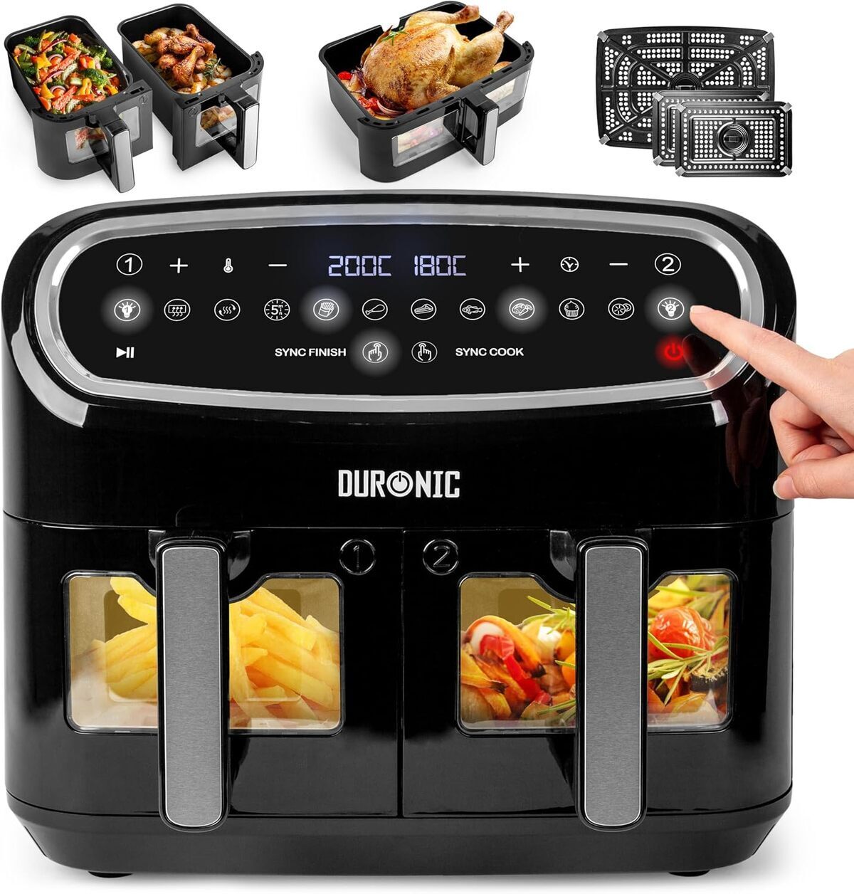 Test : friteuse à air Duronic AF34 BK, polyvalence à 15 l